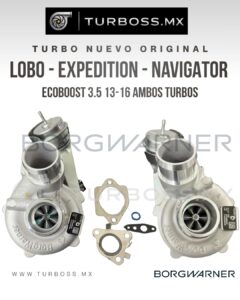 Combo 2 Turbos Nuevos Originales BorgWarner Ford Lobo F-150 3.5L EcoBoost 2013-2016
